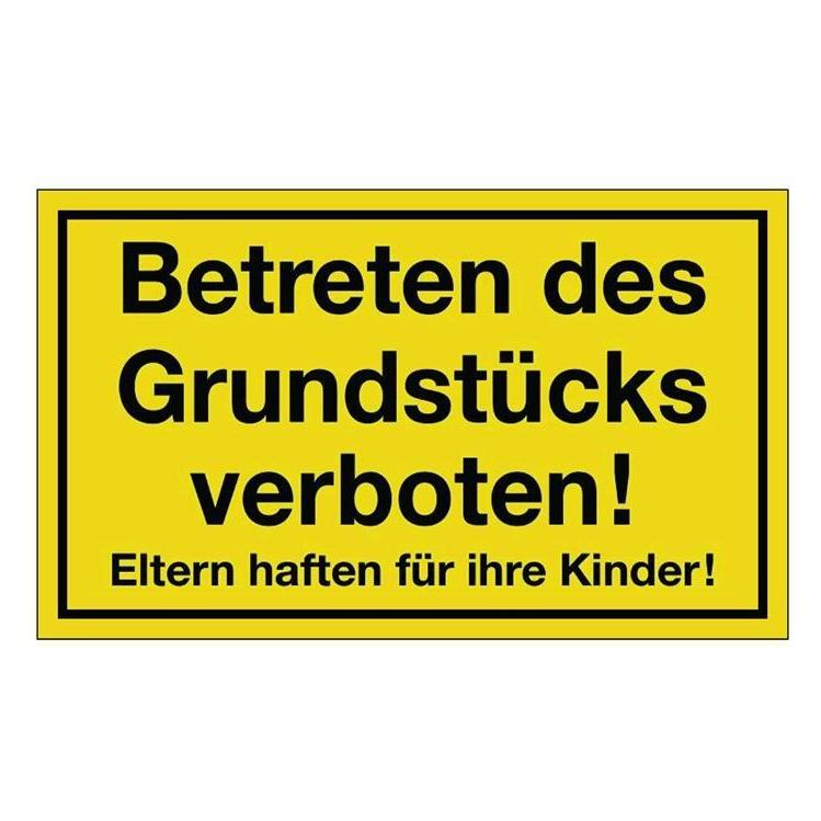HP Autozubehör Hinweiszeichen Grundstück betreten verboten (3000277178)