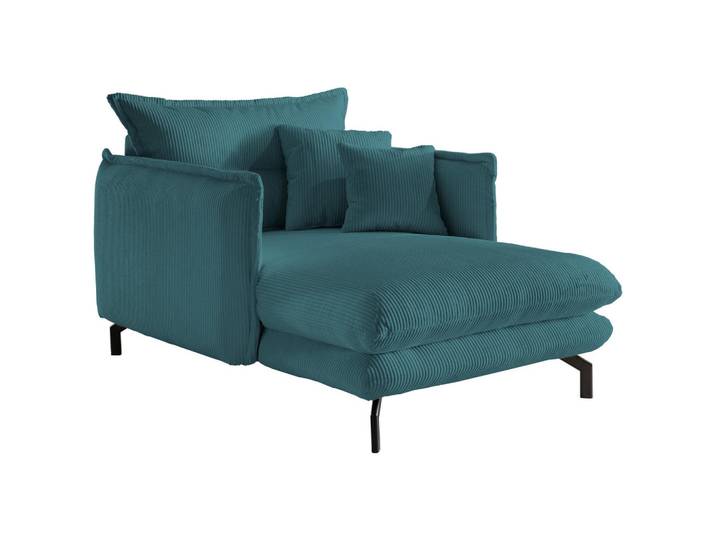 P & B Xxl-Sessel, Petrol, Metall, Füllung: Schaumstoff, 111x101x167 cm, Made in Europe, Wohnzimmer, Sessel, XXL-Sessel
