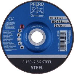 PFERD TOOLS 62215726 E 150-7 SG STEEL Schruppscheibe gekröpft Durchmesser 150 mm Bohrungs-Ø 22.23 mm Stahl 10 St.