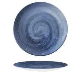 Blue Vortex Flachteller 26 cm Digitaldruck M1934 6er-Pack