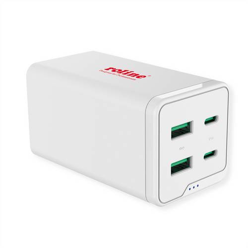 Roline USB Charger, 4 Port (2x USB-C, 2x USB-A QC3.0), max. 120W