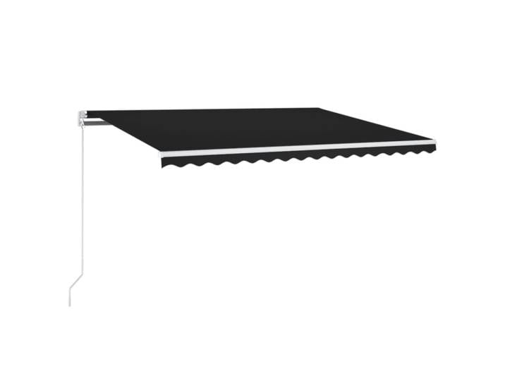 Auvent rétractable manuel 400x350 cm Anthracite extérieur jardin balcon fenêtre auvents décoration de Patio