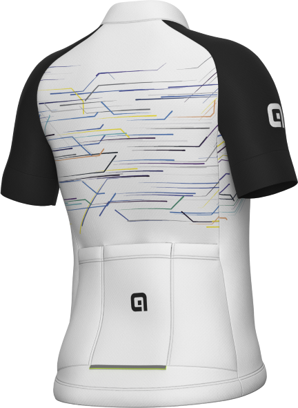 ALE' Maglia ciclismo bimbo  MEGABYTE KID bianco 2024