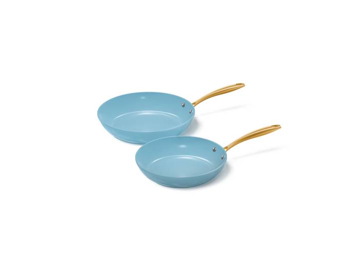Cook &amp; Pan - Set de poêles Ocean Blue 2 pièces - Sans PFAS - induction - Garantie de 7 ans -