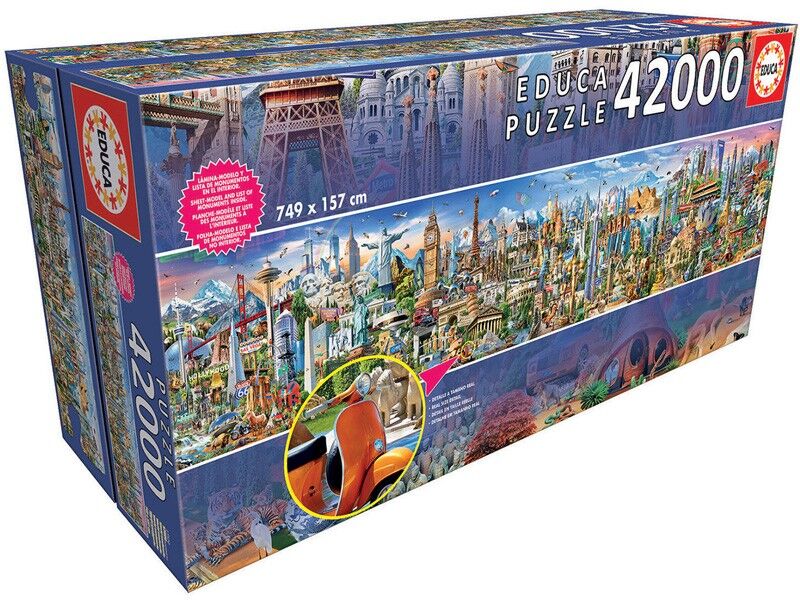 Puzzle 42000 pcs Le tour du monde - Educa