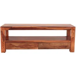 Fernsehtisch Tara 140x50x45 aus indischem Sheesham-Massivholz