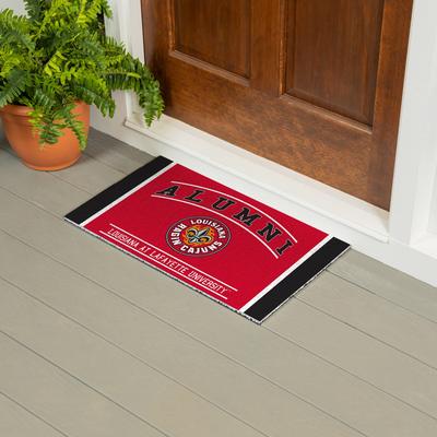 Evergreen 28 in. x 16 in. University of Louisiana at Lafayette Alumni Full Color PVC Door Mat