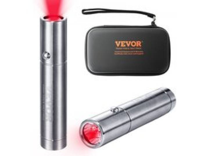 VEVOR Appareil de thérapie à lumière rouge, 3 longueurs d'onde, baguette de thérapie à lumière rouge et proche infrarouge portable pour soulager douleurs des musculaires articulaires de cicatrisation