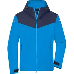 James & Nicholson Herren Outdoor Softshell Jacke Softshell-Jacke JN1180 bright blue/navy/bright blue M