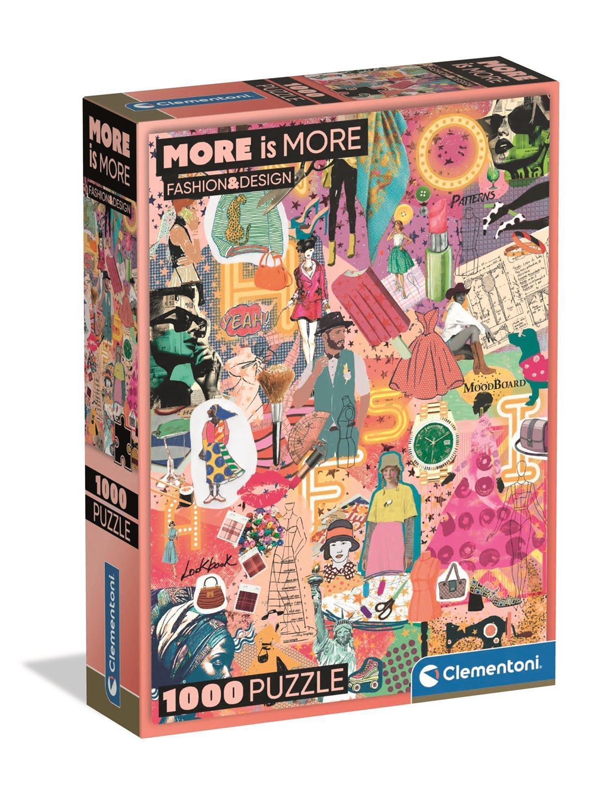 Clementoni Puzzle More Is More - Fashion&Design, 1000-teilig 2D Puzzles