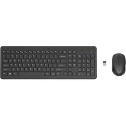 HP 330 Wireless Mouse and Keyboard Combination (DE, Kabellos), Tastatur, Schwarz