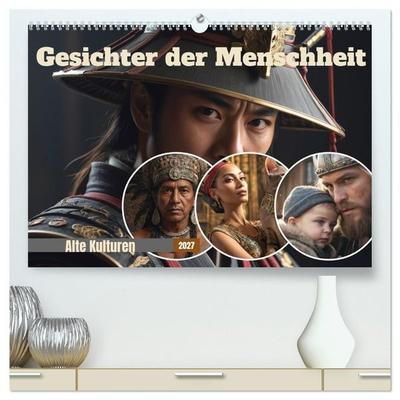 Gesichter der Menschheit (hochwertiger Premium Wandkalender 2027 DIN A2 quer), Kunstdruck in Hochglanz