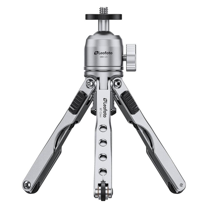 Leofoto MT-03mini table tripod + MBH-20 ballhead (silver) (Metall) (MT-03mini+MBH-20 Silver)