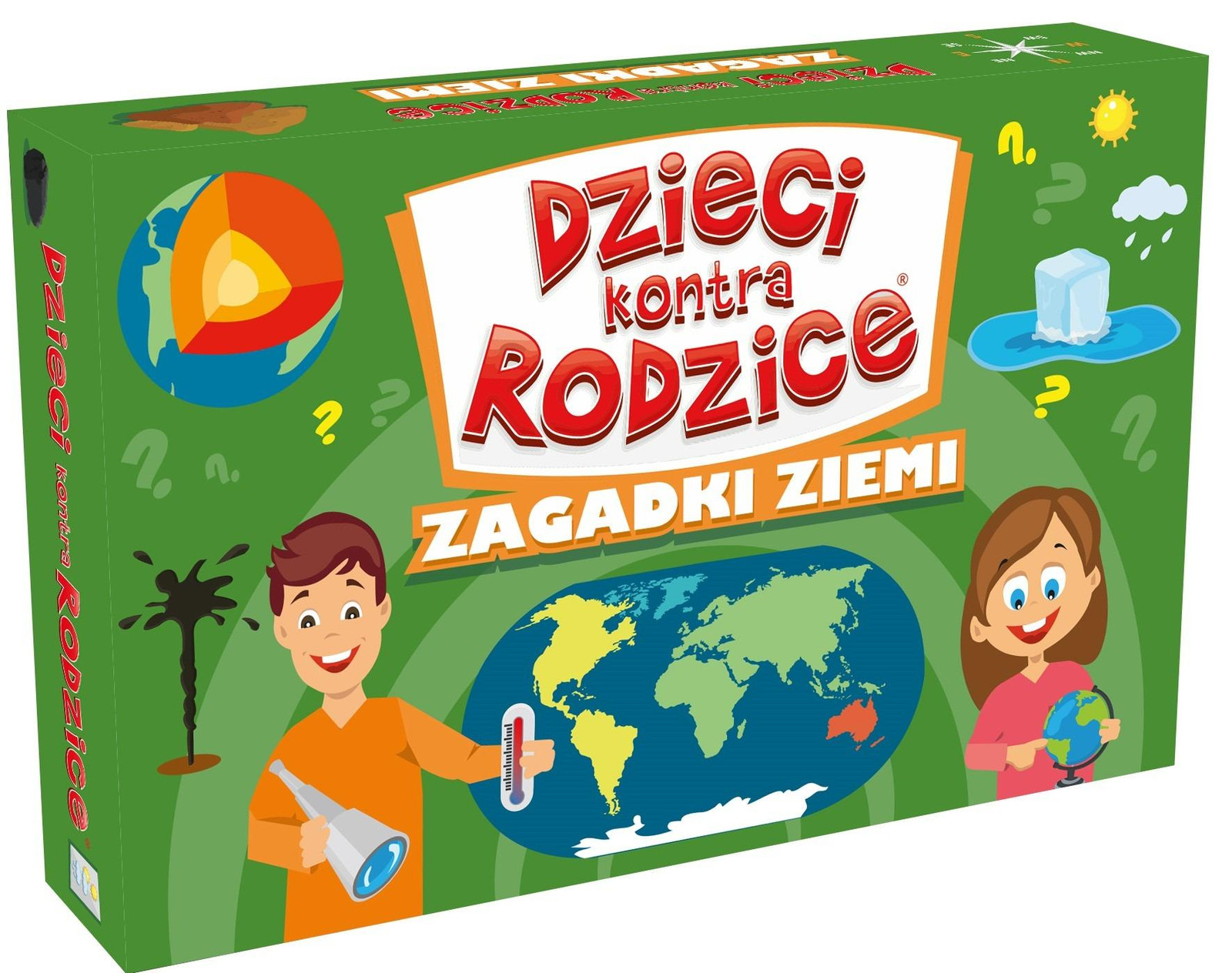 Kangur Gra Raadsels over de Aarde Educatief spel voor kinderen en ouders