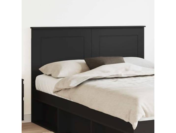 RJPLMFV Kopfteil Eiche, Schwarz, 100 cm, Holz Höhenverstellbar, Wandmontage, einfache Reinigung, moderner Stil