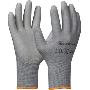 Gebol Arbeitshandschuhe Nano Flex, 709241G, PU-Beschichtung, grau, Größe 7 / S