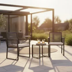 Gartenset Fidola 3-tlg. Schwarz