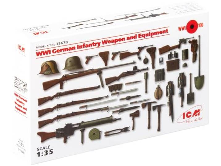 ICM 035678-1/35 WWI Duitse infanterie, accessoires