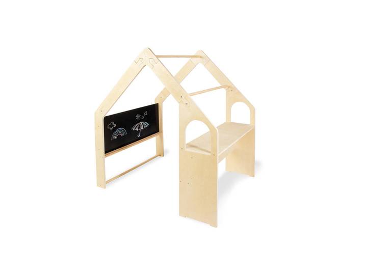 Pinolino Spielhaus Thilda, Kieferfarben, Birkefarben, Holz, Birke, Kiefer, 119x122x94 cm, Freizeit & Co, Gartenspielzeug, Spielhäuser