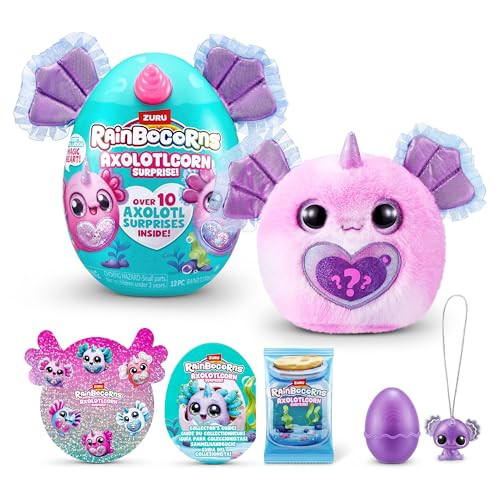 ZURU Rainbocorns Axolotlcorn Surprise Tie-dye Pink Axolotl Pluche Speelgoed