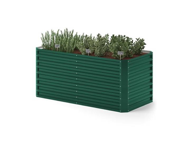 OK-Living Hochbeet, Grün 180 x 90 cm zur Anzucht und Kultivierung von Gemüse und Kräutern