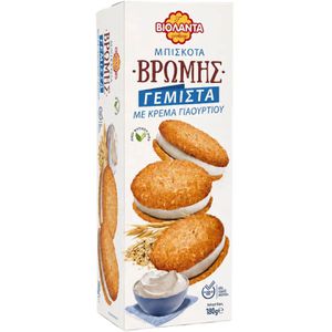 Violanta Kekse Hafer Cookies Doppelkekse, mit Joghurt-Cremefüllung, 180 g