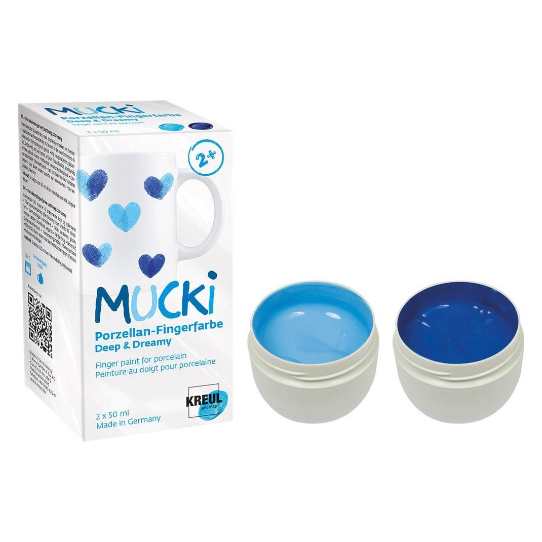 Mucki Porzellan-Fingerfarbe Set Deep & Dreamy 2 x 50 ml (50 ml) (26324)