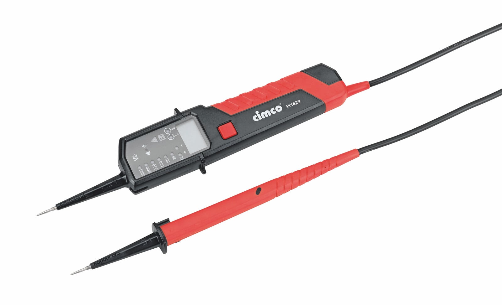 CIMCO AC/DC-spanningstester tot 690 V met LED en LCD 111429