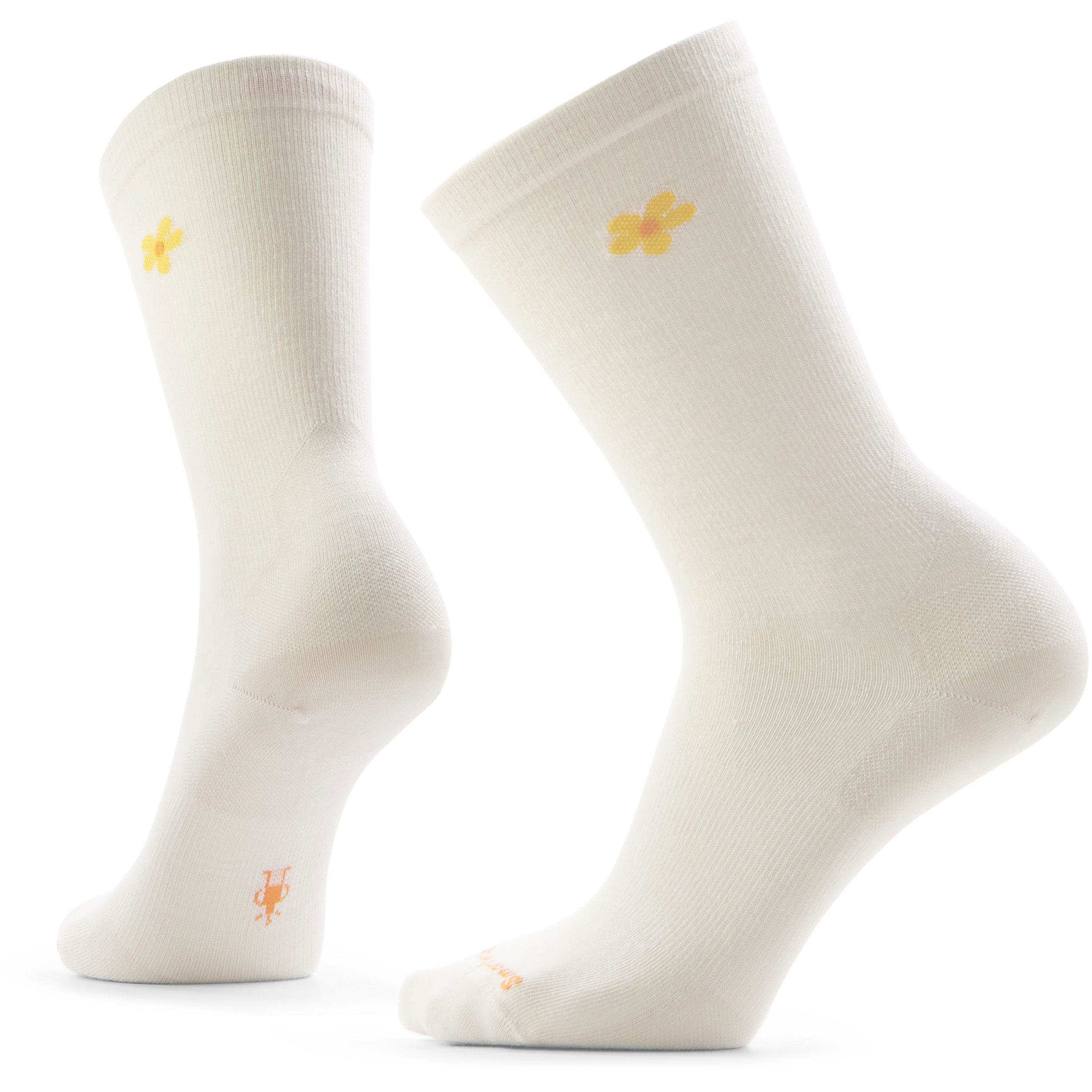 Smartwool Everyday Groovy Bloom Crew Damen Freizeitsocken beige Größe 42 Lifestyle Widerstandsfähig Merinowolle