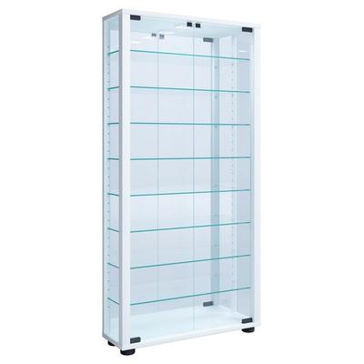 Glas Stand Vitrine Sammelvitrine Lumo Maxi Spiegel