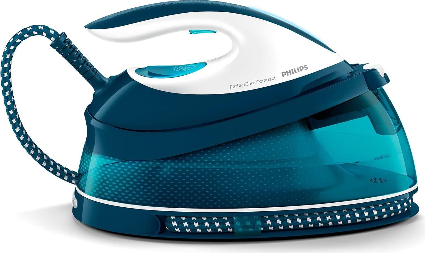 Philips PerfectCare stoomgenerator GC7844/20, keramische zool, 120 g/min, 6,5 bar, 2400 W, blauw