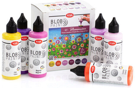Blob Paint "Blumenwiese", 6x 90 ml