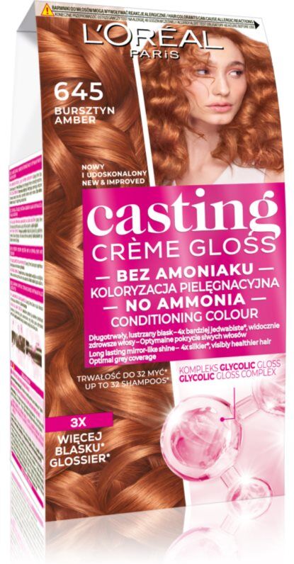 L’Oréal Paris Casting Creme Gloss Hårfarve Skygge 645 Ambre 1 stk.