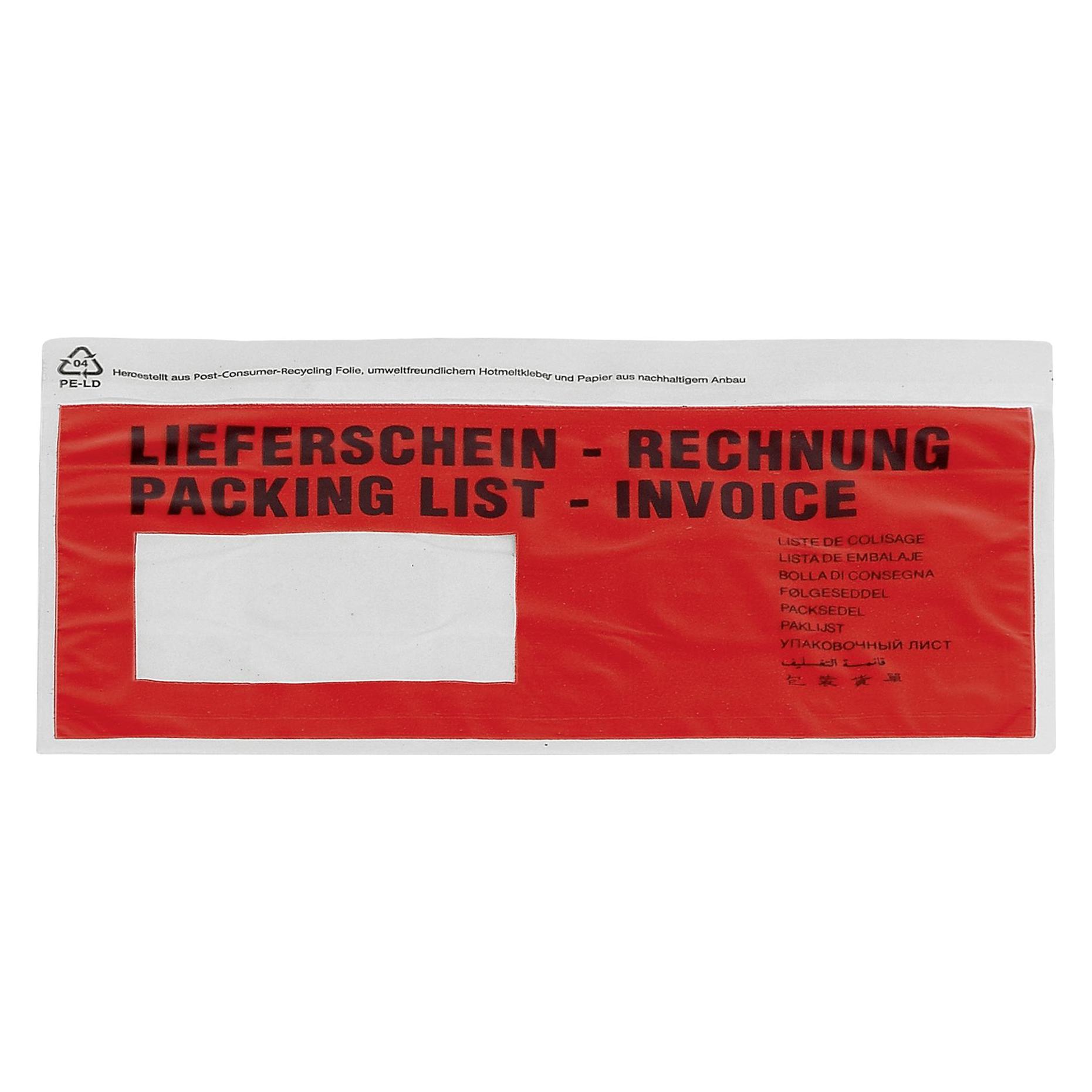 Wihedü Begleitpapiertasche Lieferschein / Rechnung (DL) (WIHEDÜ)
