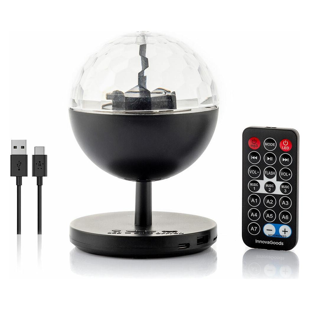 InnovaGoods LED-Projektor mit BT-Lautsprecher (JTI-105387681)