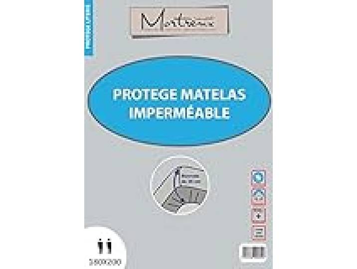 laurentmortreux Protège Matelas PVC 180x200, Tissus, Blanc