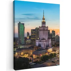 LEINWANDBILD Polen - Sonne - Warschau Wandbild Wohnzimmer 60x80 cm