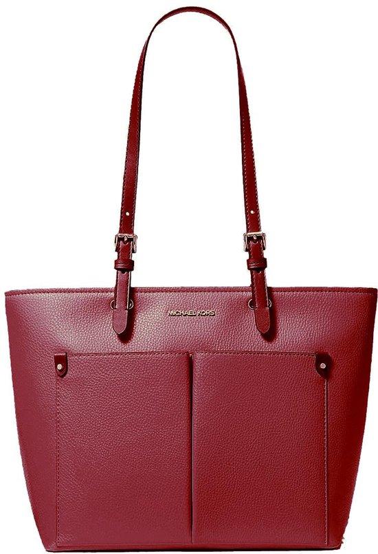 Reise-Tote Medium Doppelte Tasche Ochsenblut Leder