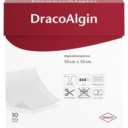Dracoalgin 10x10cm Alginat Wundauflage 10 ST