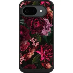 Nivocase Handyhülle für Google Pixel 10a Hülle NIVOpure Case Schwarz Blumen Blüte Rose (Google Pixel 10a), Smartphone Hülle, Schwarz