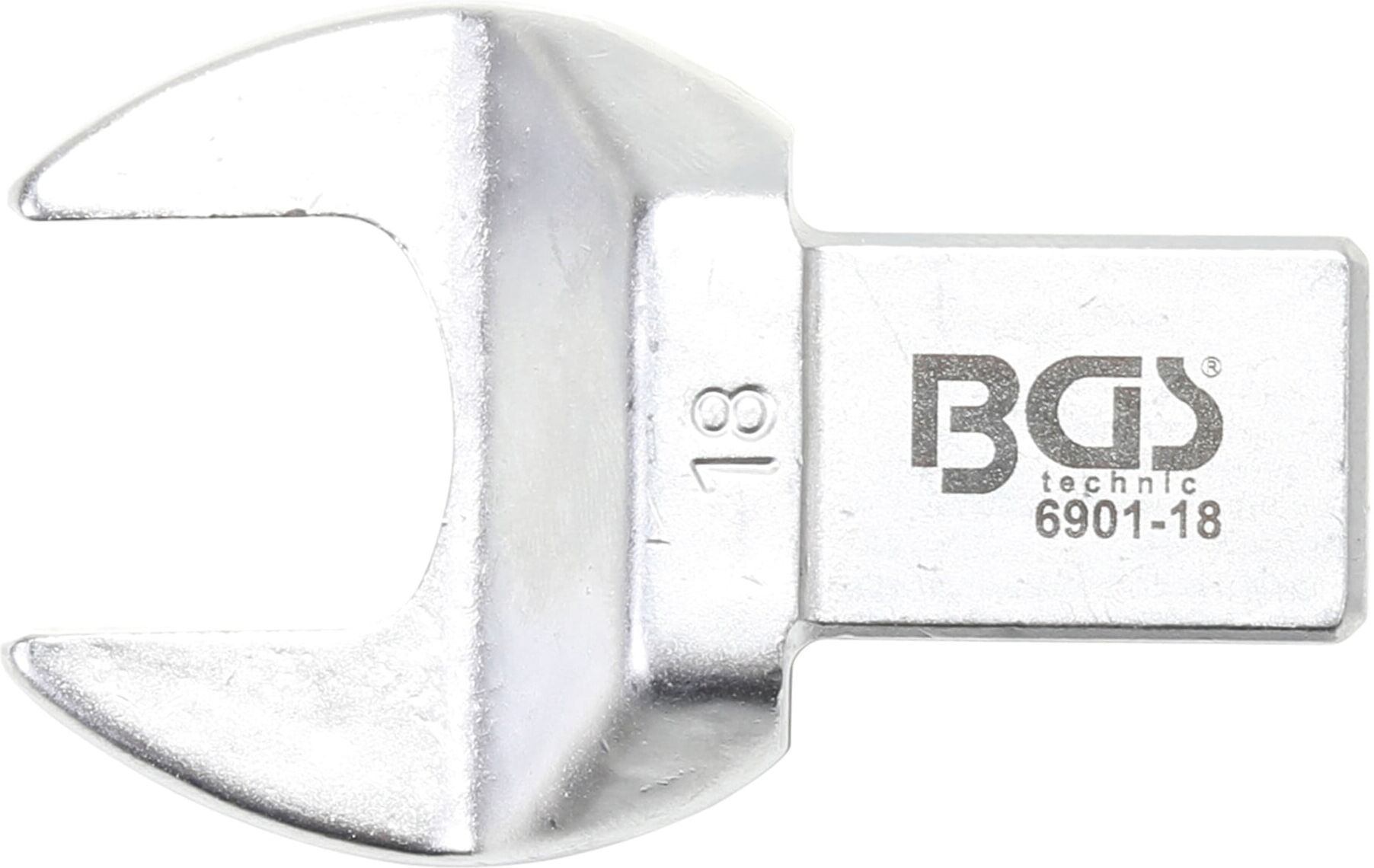 BGS Einsteck-Maulschlüssel 6901-18, 18 mm, Aufnahme 14 x 18 ; BGS technic)