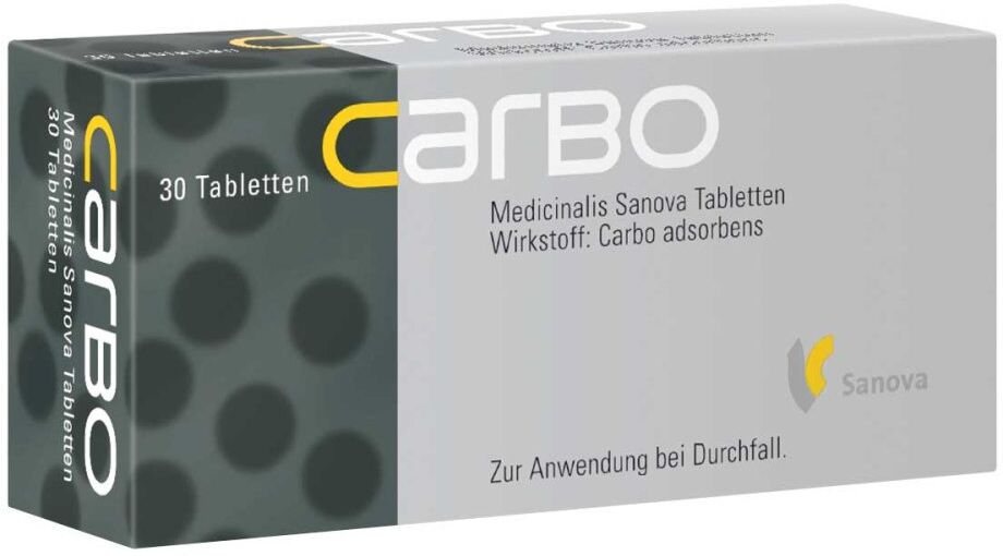 Carbo medicinalis Sanova Tabletten 30stk