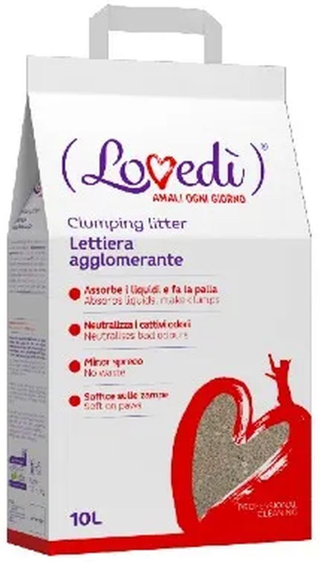 Kit Risparmio 3x10L Lovedi Gatto Lettiera Agglomerante BENTONITE