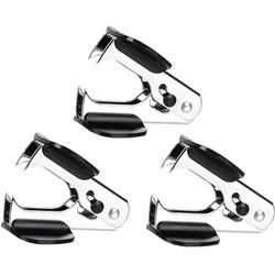 DELI Heftklemmerentferner 3er Set silber