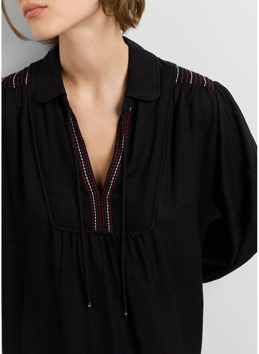 PEPE JEANS Robe manches longues avec détails broderie