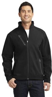 Port Authority J324 Welded Soft Shell Jacket in Black size Small   Fleece