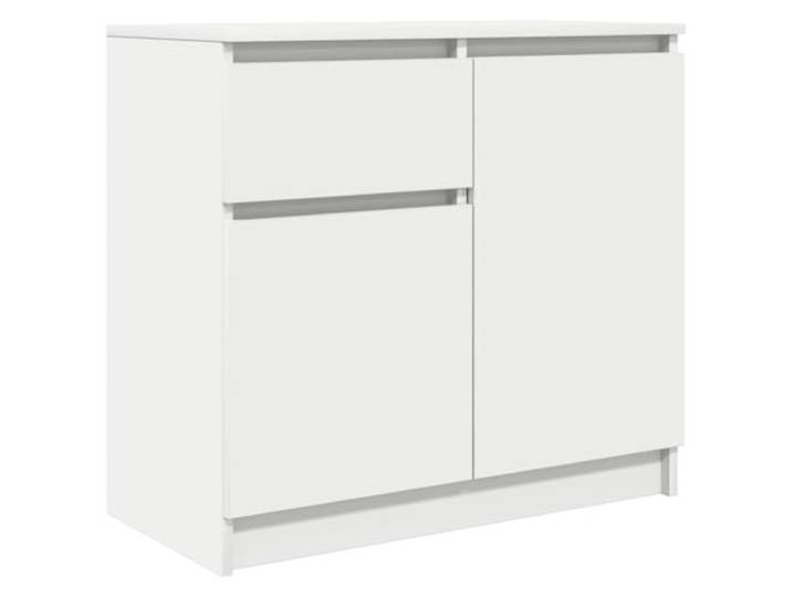 HEFZGDB Sideboard mit Schublade und Türen aus Holzwerkstoff, montageflexibles Sideboard für Wohnzimmer mit Einlegeboden und weißes mit Aufbewahrungsfach