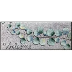 Salonloewe, Fussmatte, Fussmatte Eucalyptus Welcome 30 cm x 75 cm (75 x 30 cm)