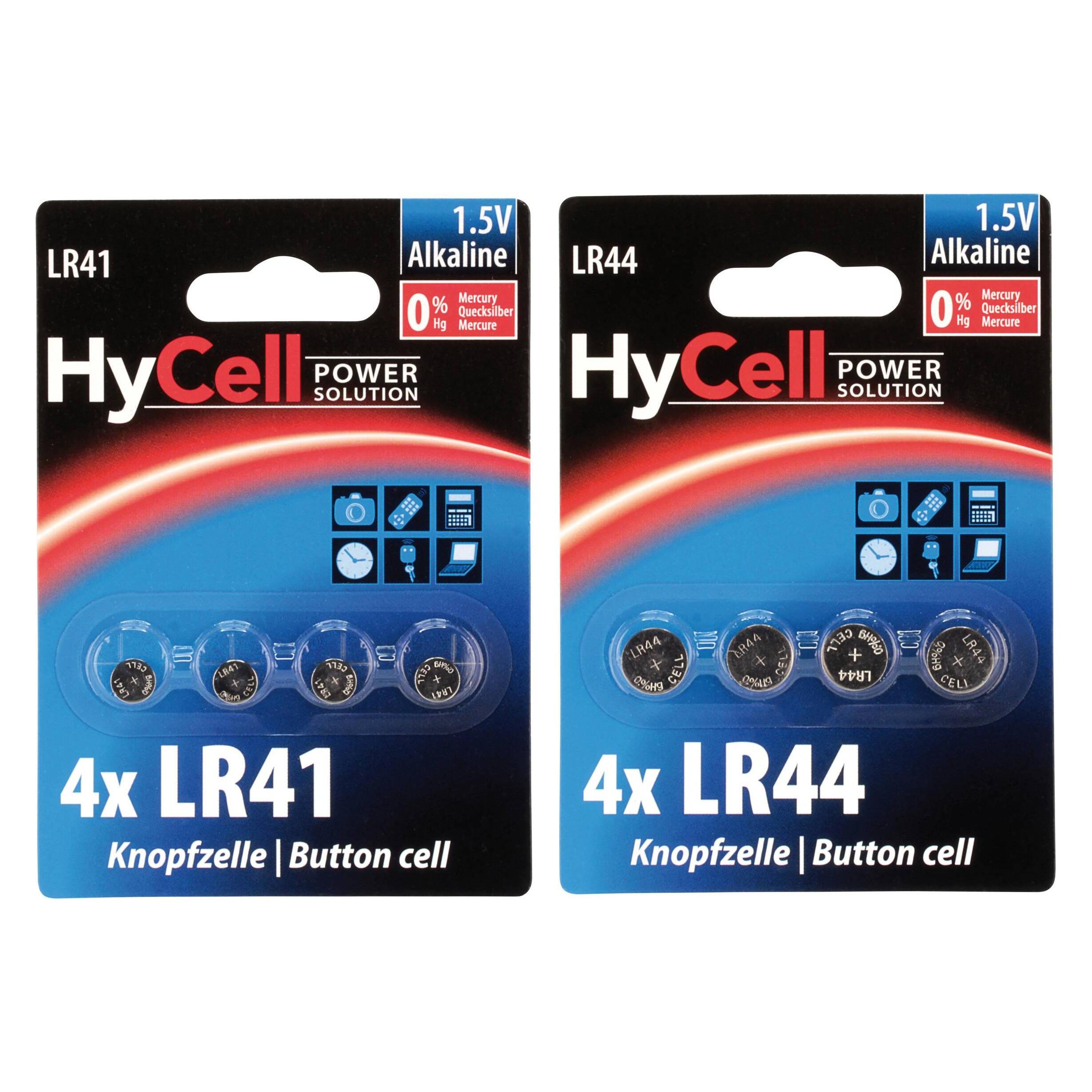 HyCell Alkaline LR44 (4 Stk., LR44, 140 mAh) (1516-0024)