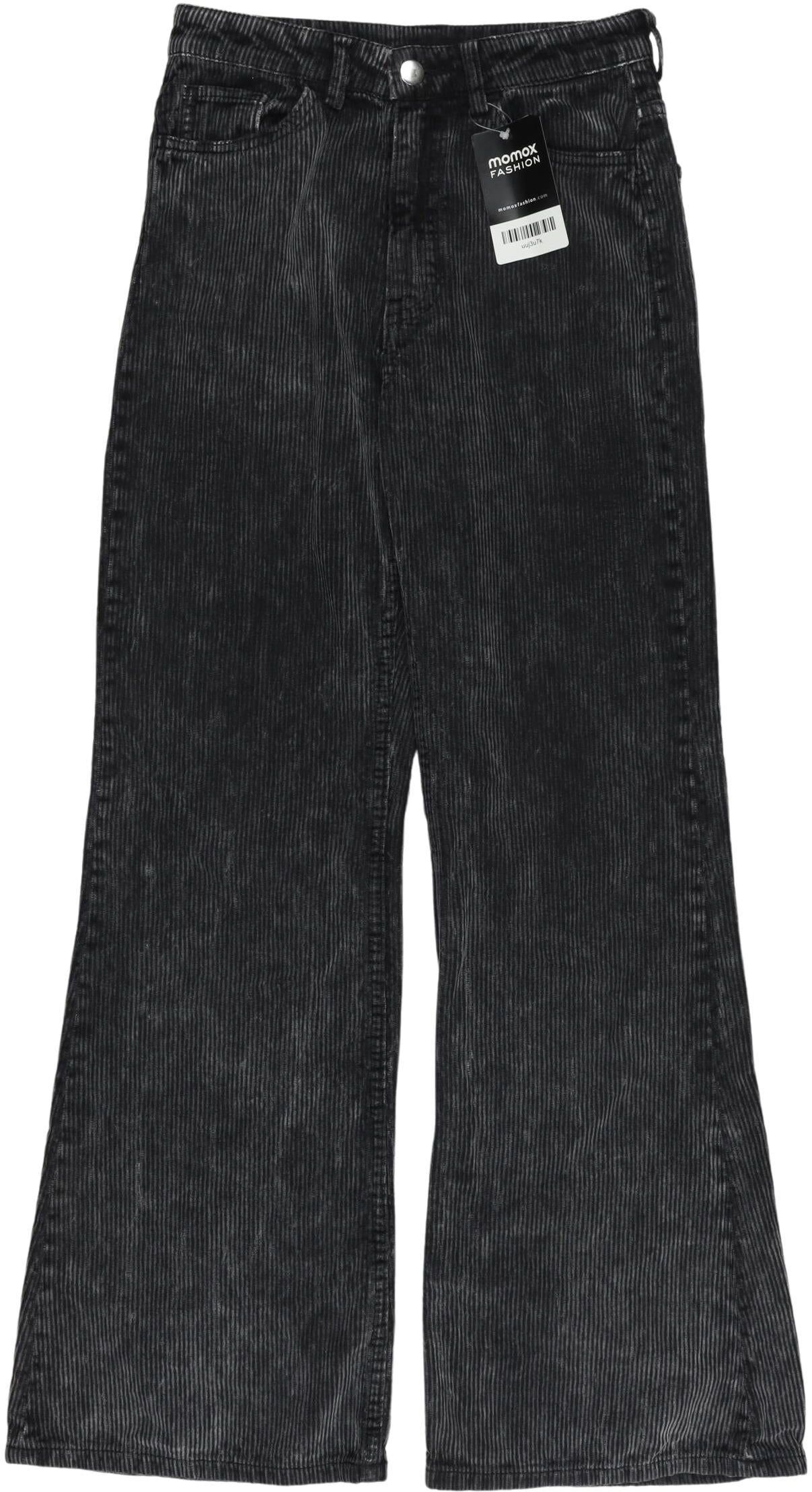 Weekday Damen Stoffhose, Grau, Gr. EU 34, Baumwolle / Synthetik - Second Hand